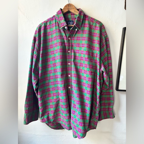 GAP Other - GAP Vintage Classic Preppy Heritage Men's Plaid Button Down Shirt